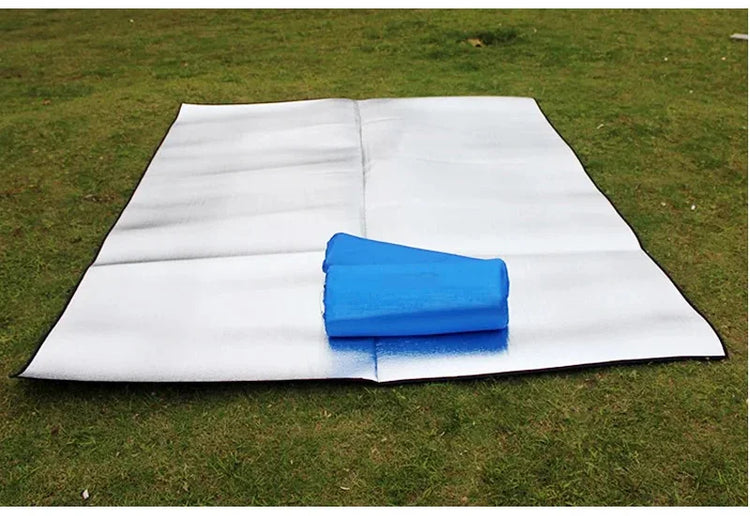 Camping Mat Foam Foil Blanket  Aluminum Insulation Foam Foil Mat Sleeping Pad Thermal Outdoor Tent Footprint Reflecting Heat