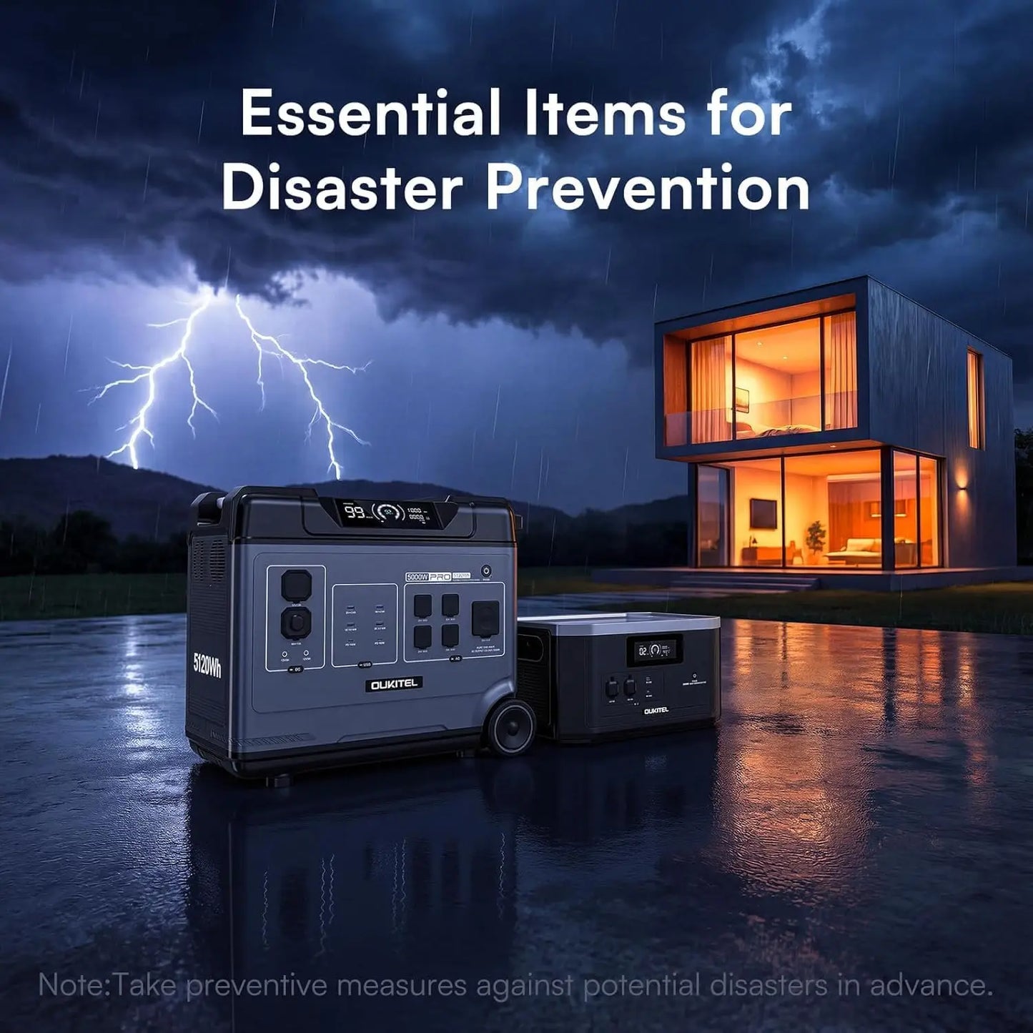 OUKITEL BP5000 Pro Max Portable Power Station 5000W Solar Generator 5120Wh Lifepo4 Home Backup Outdoor Camping Mobile power