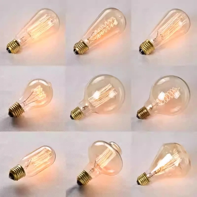 DIY Spider Lights Vintage Chandelier Edison Industrial Hanging Lamp Ceiling Multiple Pendant Light Kitchen Farmhouse Living Room
