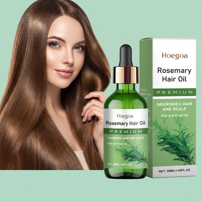 Rosemary Plant Hair Oil Nourish Scalp Dry Damaged Hair Smooth Frizzy Texture Improve Brittle Hair Gentle Daily Scalp Care