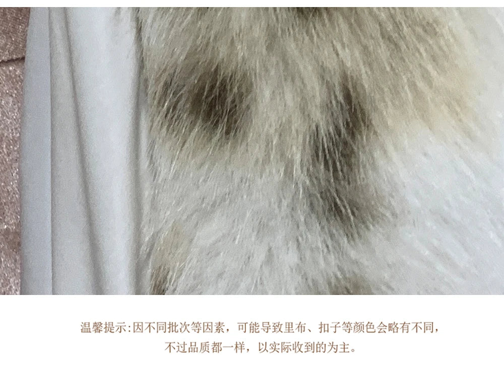 Nerazzurri Autumn Winter Colorful Oversized Thick Warm Hairy Faux Lynx lynx Fur Coat Women Sashes Luxury Fluffy Jacket Clothes