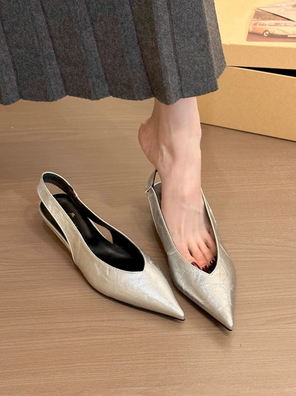 Leopard Women Heeled Sandals Sexy Pointed Toe Woman Shoes Elegant Summer 2026 Fashion Slides Luxury Brands New Mujer Sandalias