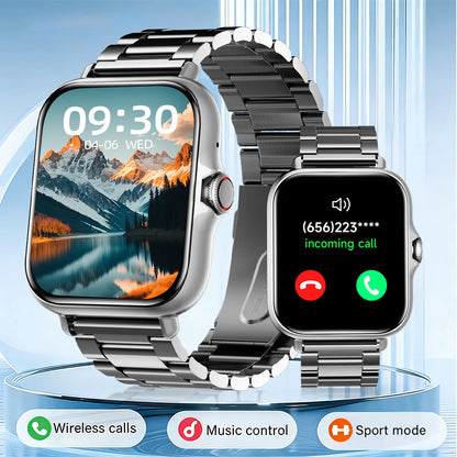 New Smart Watch 1.83'' Waterproof Message Answer Call Sports Pedometer Sleep Monitoring Information Alerts For IOS&Android