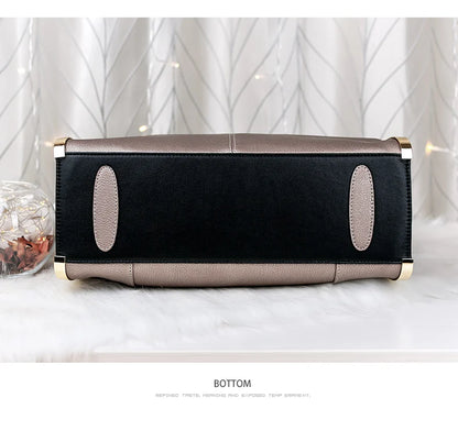 FOXER Brand Stylish Women Cowhide Leather Handbag Female Shoulder Bag Design Luxury Lady Large Capacity Zipper Top-Handle Bags