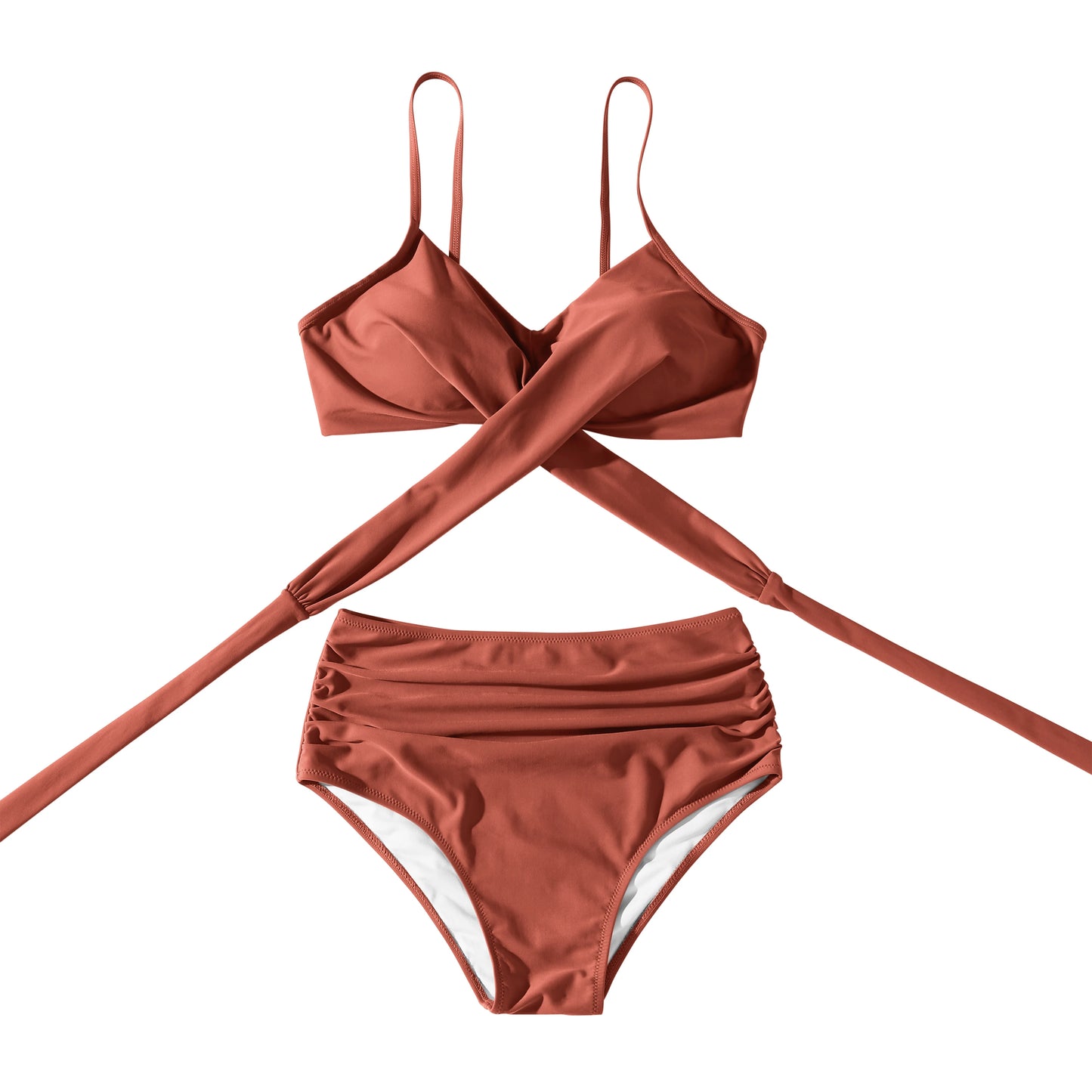 Push Up Bikini Women Swimsuits 2026 Sexy Swimwear Female Brazilian Bikini Set High Waist Biquini Swimming Suits Solid Beachwear