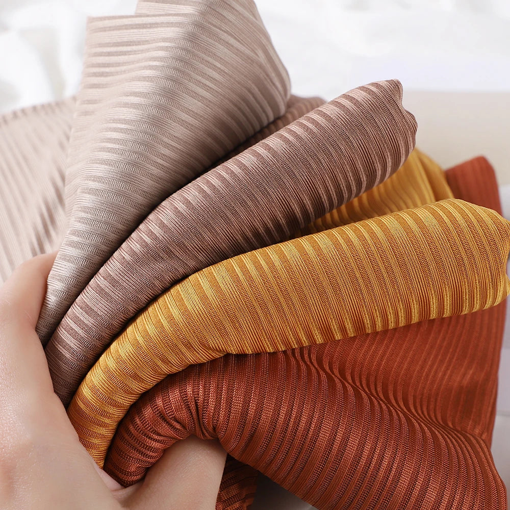 Ribbed Jersey Hijab Muslim Plain Scarf Crepe Hijab Scarf Soft Islamic Shawls Wraps Headband Voile Femme Musulman