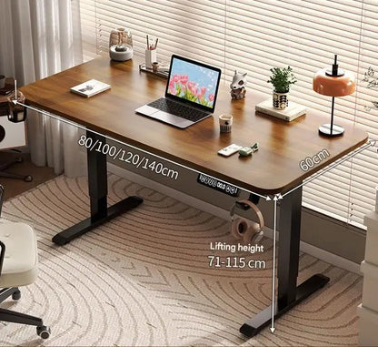 Electric Standing Desk 80/100/120/140cm Height Adjustable Office Computer Desk Study Gaming Table for Workstation Business Use