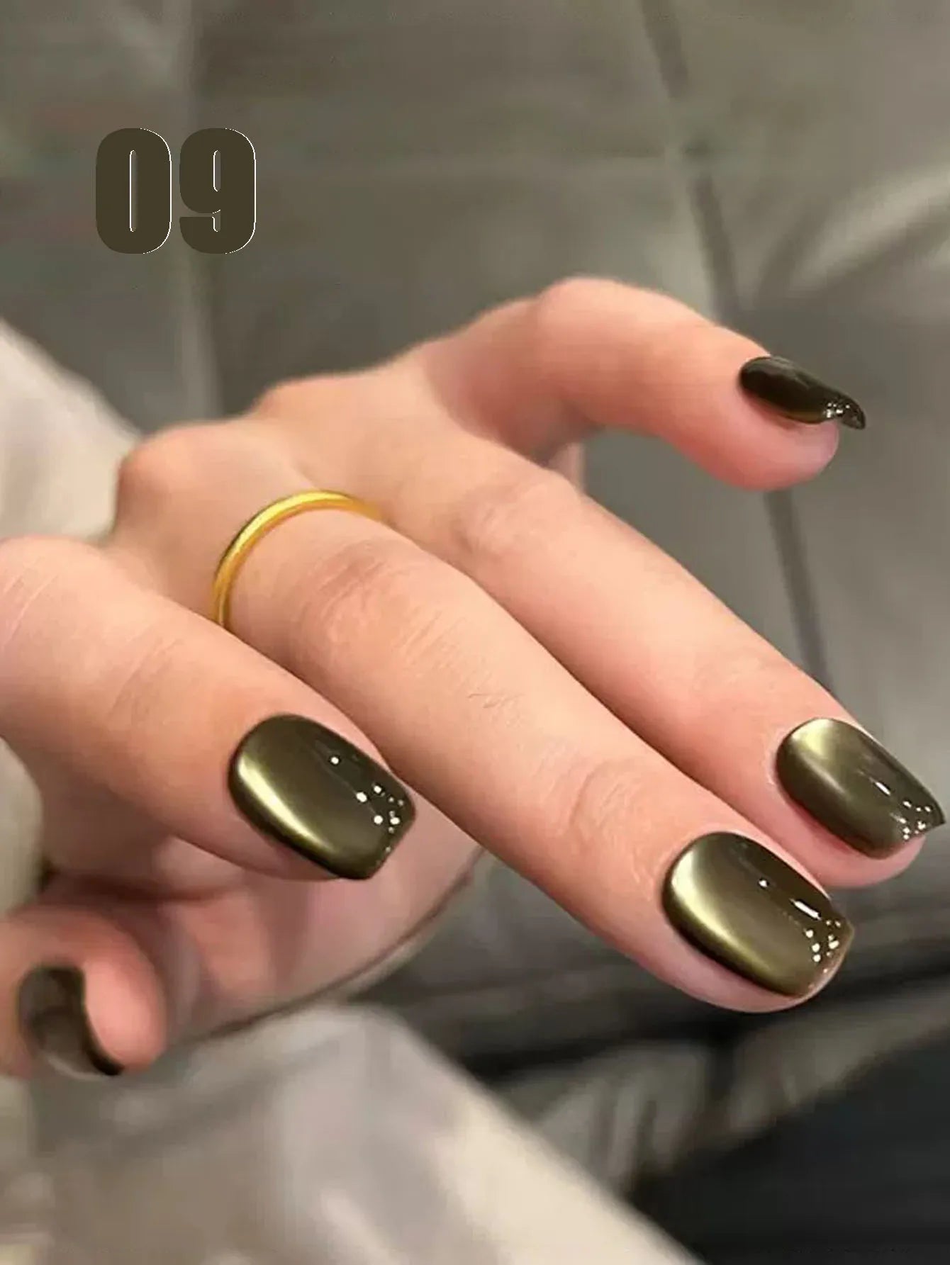 MIANEL 12ML Hit Product Gold Amber Cat Eye Gel Nail Polish 2026 New Blue Glass Beads Cat Eye Gel Nail Green Nails 1-21pcs