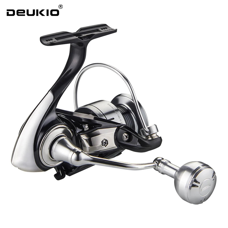 DEUKIO New Arrival Saltwater Fishing Reel Spinning Reels 2000-7000 3+1BB 5.2:1 Max Drag 15KG Water-Proof Reels