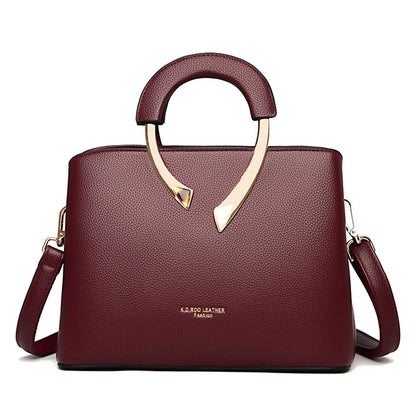 GENUINE VANDERWAH High Quality Pu Leather Casual Tote Luxury Handbags Women Bags Designer Shoulder Crossbody Bags for Women 2025