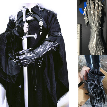 Gloves3D printed Silk PLA Material,A Pair Of Cosplay Prop Gloves Can Be Customized Dragon-Shaped Gloves Props Boys Gifte