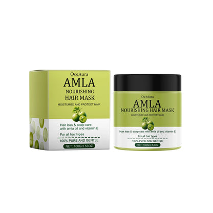 Amla Oil Shampoo Anti Loss Strengthen Root Repair Damaged Hair Anti-Breakage Conditioner Reduce Split Ends Nourishing Hair Mask