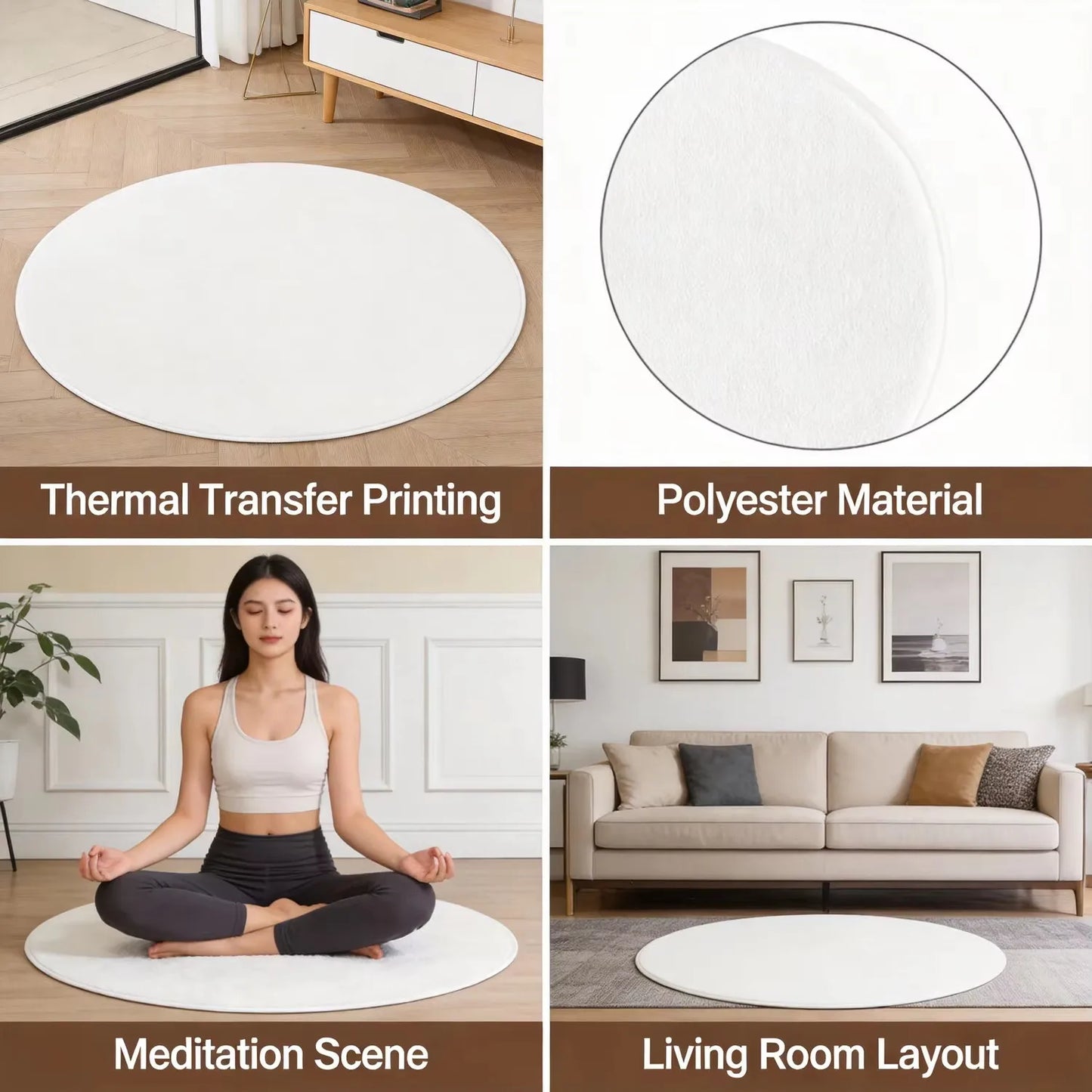 Hip Hop Street Graffiti Art Printed Round Carpet, Modern Cool Urban Style Anti-slip Rug for Entryway Lounge Bedroom Floor Decor