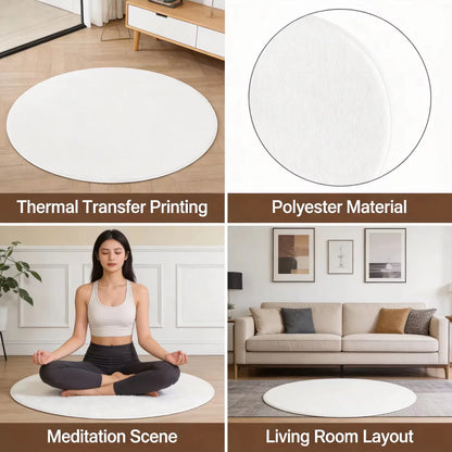 Hip Hop Street Graffiti Art Printed Round Carpet, Modern Cool Urban Style Anti-slip Rug for Entryway Lounge Bedroom Floor Decor