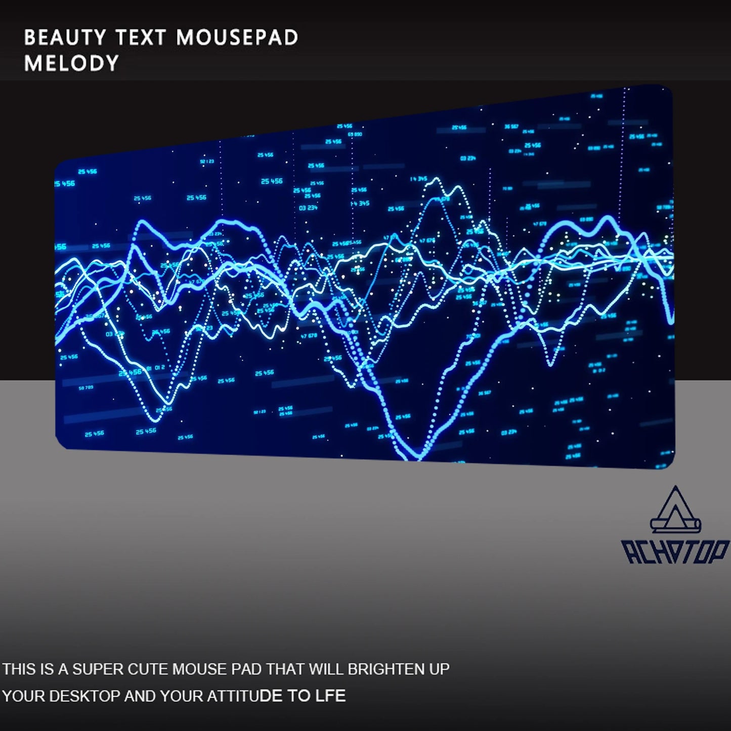 Stock Market Computer Pad Bitcoin Chart Pattern Mouse Pad Trader Computer Desk Pad Candlestick Pattern Pad Office Keyboard Pad