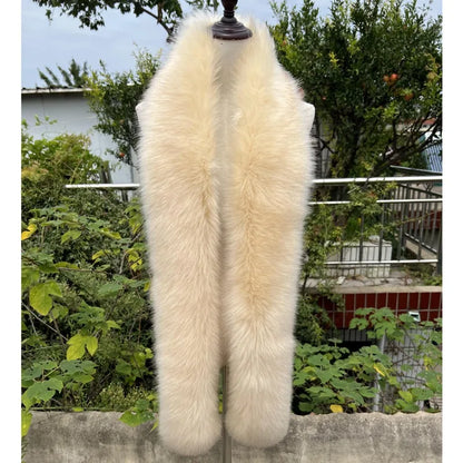 Bulk discount  Y2K Mink Fur Scarf for Women - Winter Plush Long Strip Scarf, European American Style Warm accessory