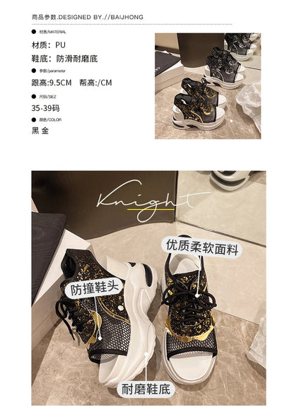 Platform Shoes Woman Sandal Roman Women Sports Sandals Fashion Sneakers Comfortable Wedge Luxury Designer Elegant Summer 2026