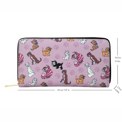 Cat Wallet PU Leather, Cat Purse Phone Money Credit Card Holder