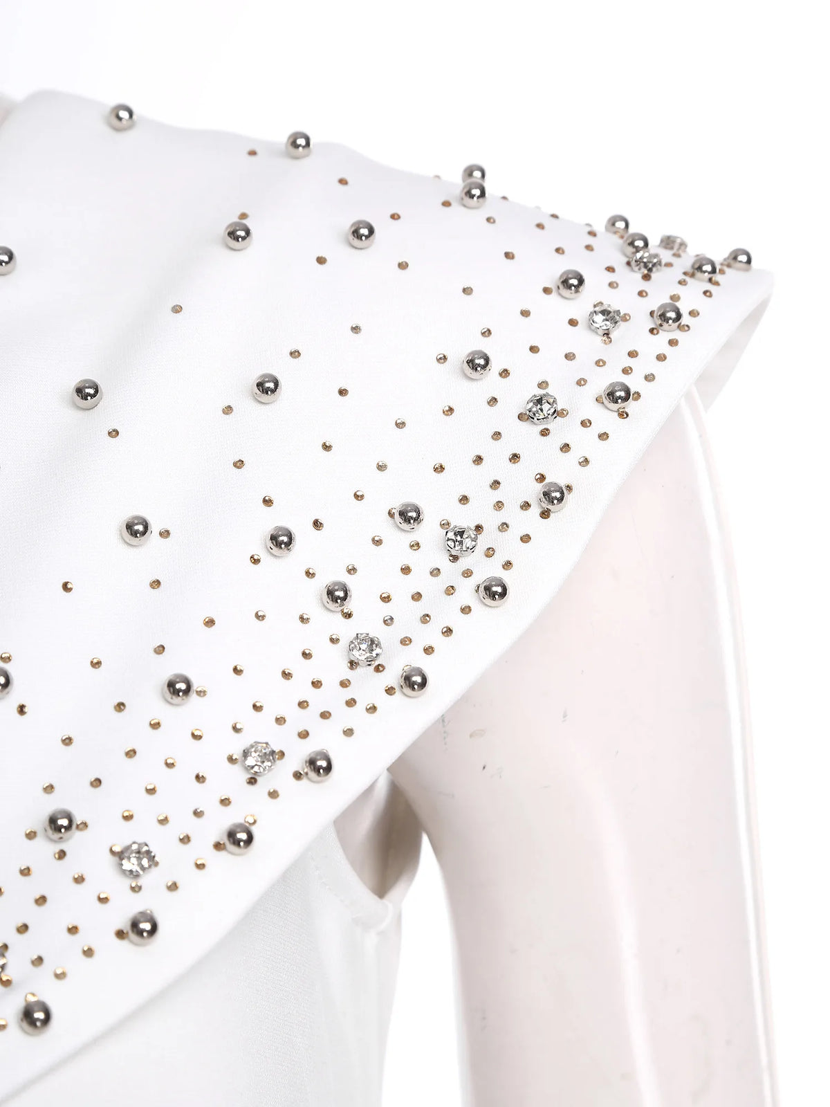 Womens Elegant Wedding Party Jumpsuit Shiny Beads One Shoulder High Waist Rompers Club Evening Banquet Birthday Formal Bodysuit