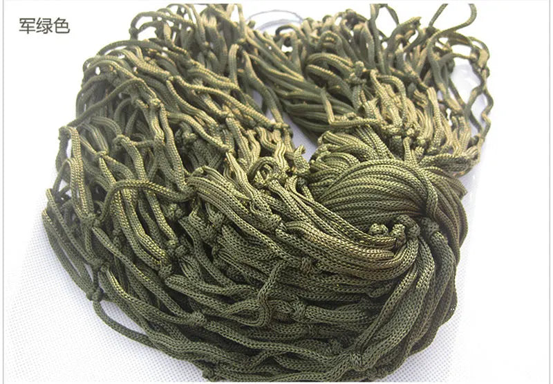 Nylon Mesh Hammock Single Person Hanging Sleeping Bed Swing Outdoor Camping Essentials Hammocks For Outside