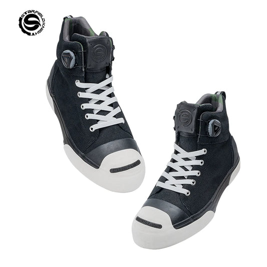 Retro Motorcycle Riding Shoes Hard Protective of Toe Mountain Bike Shoes Casual Shoes Moto Boots Unisex Wearable Motocross Boots