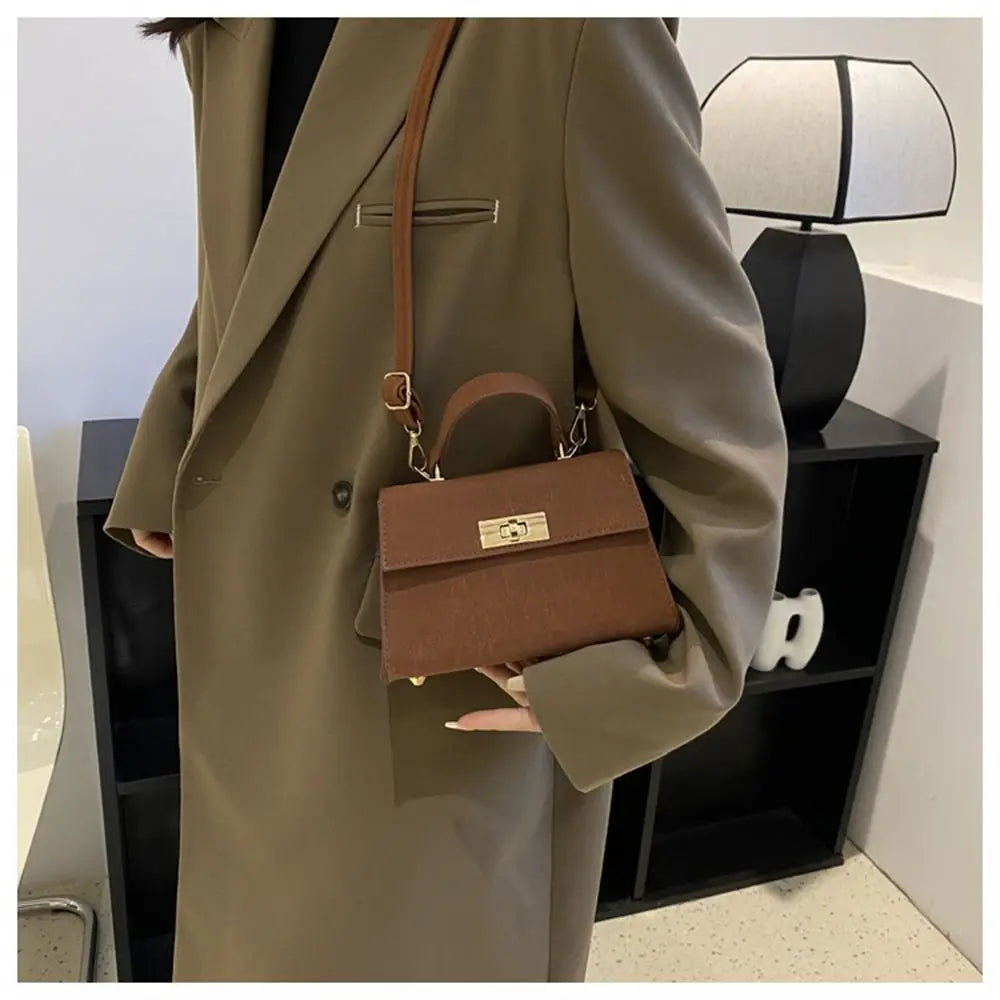 Fashion Women PU Leather Shoulder Messenger Bag Crossbody Bag Ladies Girls Fashionable and Simple Travel Large Capacity Handbags