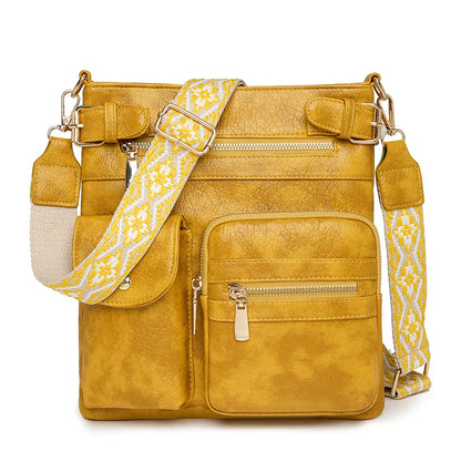Designer Luxury Handbags 2025 New Vintage Soft Leather Tote Bags For Women Multi-pocket Shoulder Messenger Bags High quality Sac