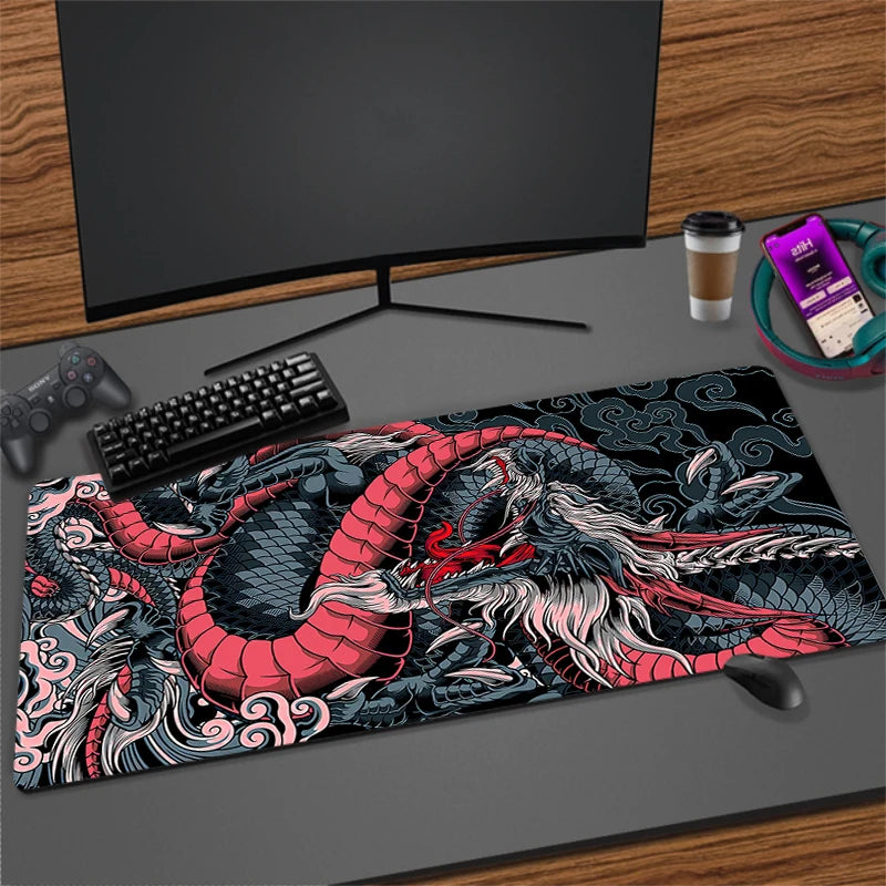 Gamer Mousepads Dragon Desk Mat 40x90cm Mouse Pad Office Pc Accessory Desk Pads Large Mousepad Keyboard Mouse Mats For Computer