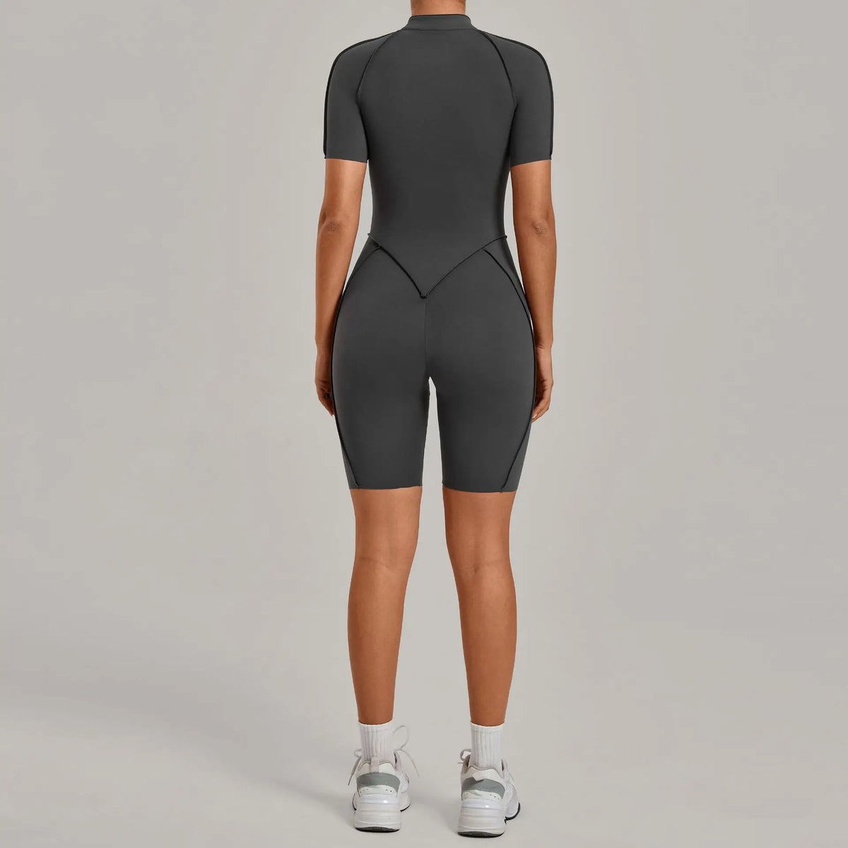 Women's Winter Yoga Jumpsuits Sports Fitness Hip-Lifting Slimming One-piece Zipper Long-Sleeved Outdoor Gym Workout Bodysuits