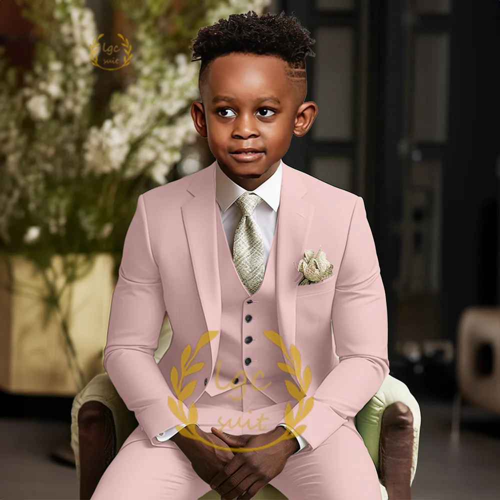 Boys single button suit 2 piece suit for children aged 3 to 16 years old for wedding party banquet formal occasion custom suit