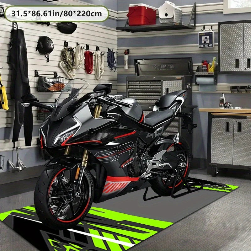 VIKAMA motorcycle garage floor mat display mat non-slip greasy carpet motorcycle enthusiast studio home decoration