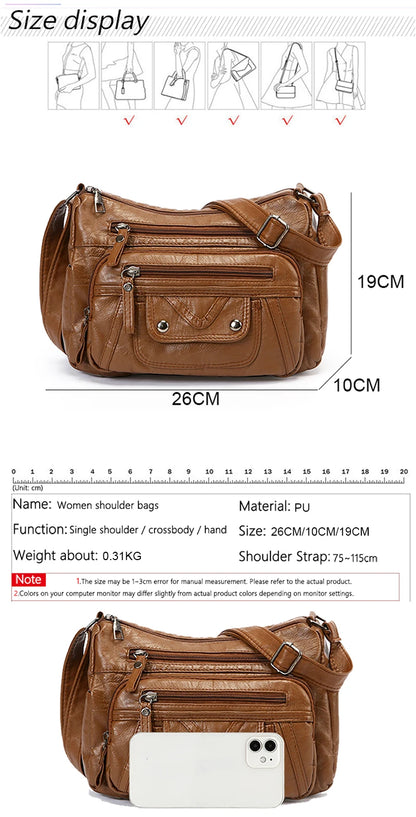 High Quality Leather Handbags Women Bags Luxury Brand Designer Shoulder Crossbody Hand Bags for Women 2024 Purses and Handbags