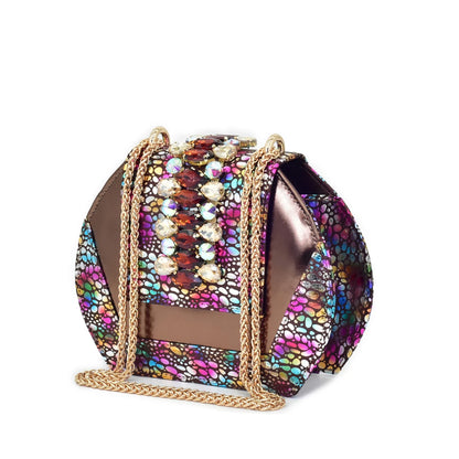 Fashion Italian Matching Nigerian Shoe and Bag with Rhinestone Wedding Shoes for Women Bride African Shoes and Bags Matching Set