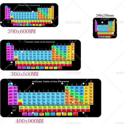 Periodic table of elements Mouse Pad Gaming Mouse Pad Desk Mat HD Gamer Large XXL Mouse Pads PC Computer Carpet Long table mat