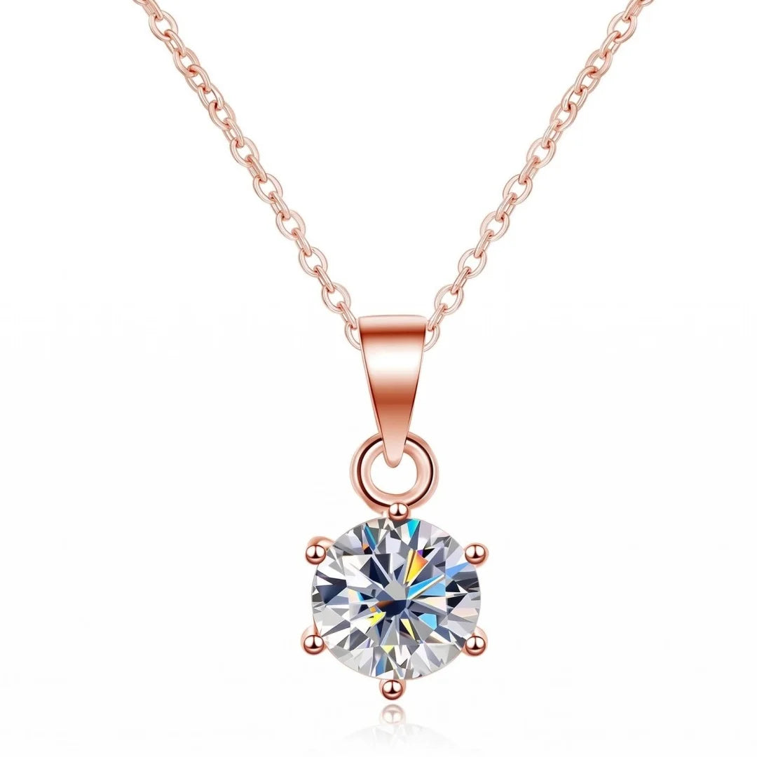 1-3ct D VVS1 Moissanite 925 Sterling Silver Necklace Pendant Luxury for Women Exquisite Wedding Jewelry Accessories Gifts
