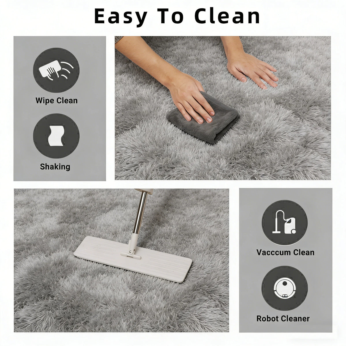 6x9 Ft Large Shag Rugs for Living Room Decor, Tie-Dyed Ultra Soft Fluffy Furry Area Rugs for Bedroom Indoor Floor, Aesthetic rug