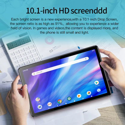 New 10.1 Inch Tablets Octa Core 4GB RAM 64GB ROM Dual SIM Cards 3G Phone Call WiFi Bluetooth Google Play Tablet Pc Android 13