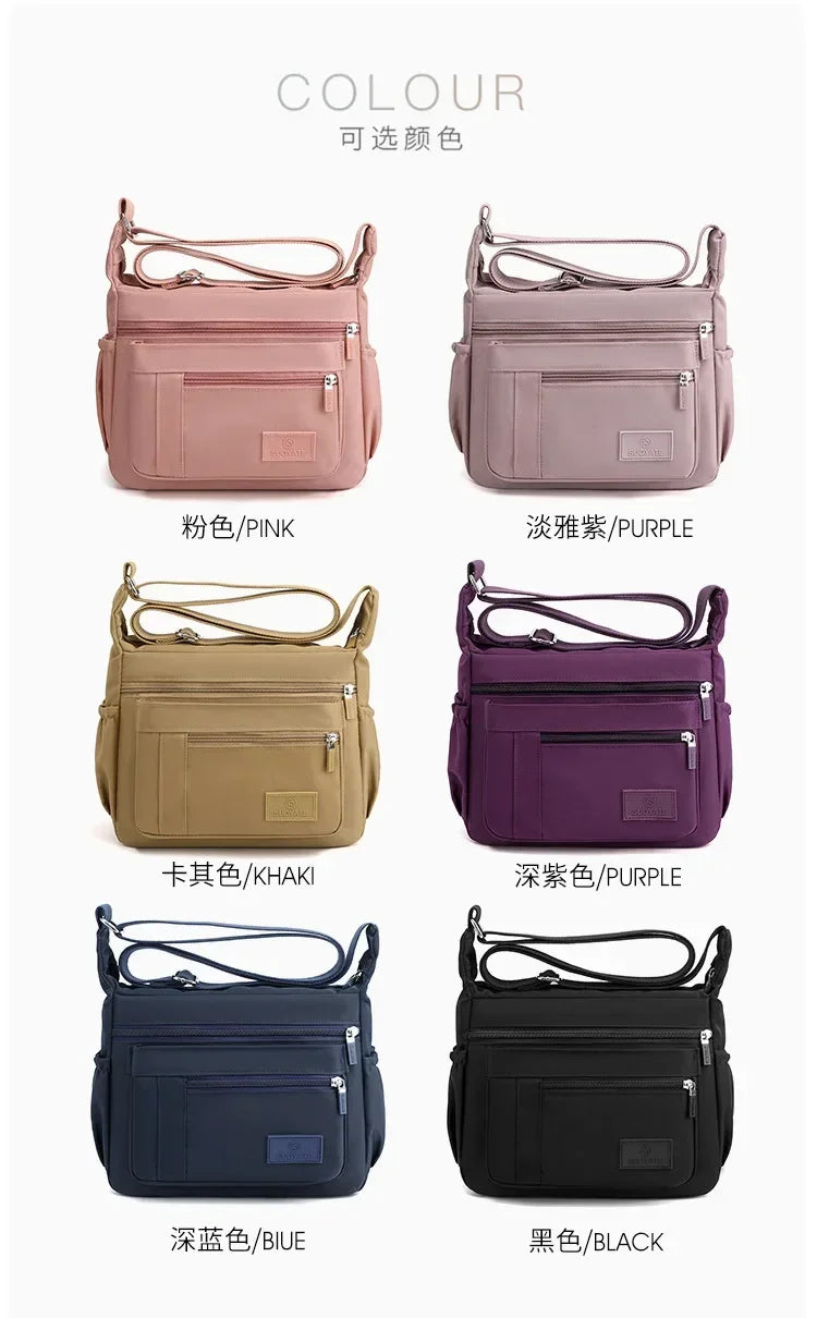 Fashion Shoulder Crossbody Bag for Women Messenger Bags Waterproof Nylon Ladies Handbag Tote Bags for Women Sac A Main Femme