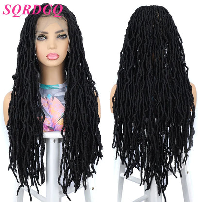 Dreadlocks Braided Wigs Synthetic Locs Full Lace Wig Female Braids Full Lace Wigs Women African Box Braids Hair Wigs For Woman