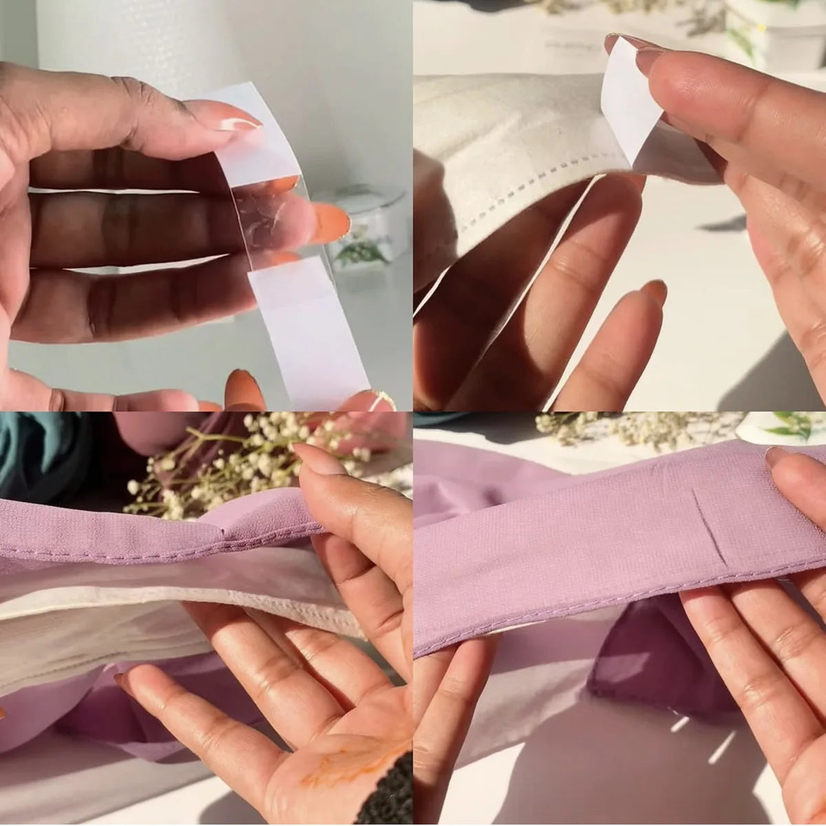 36pcs/Bag New Invisible Thin Tape Scarf Fixed Durable Double Sided Tape Muslim Women Non-slip Waterproof Portable Tape Hijabs