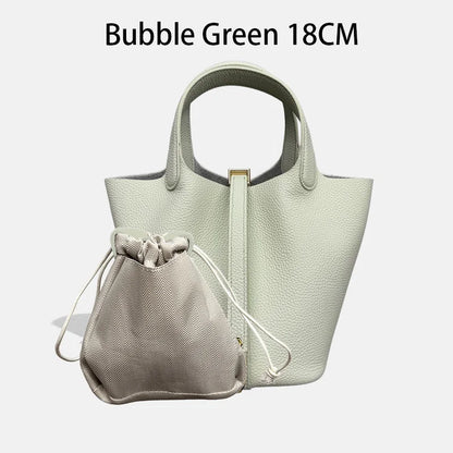 Women Bags Handbags Bucket Bag 18/22 Big Small Fashion Tote Bag Genuine Leather Luxury Quality Designers Lady Hand Bags