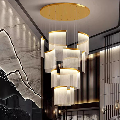Modern home decor led lights pendant light lamps forstaircase Chandeliers for living room hanging light indoor lighting