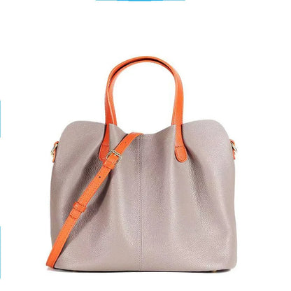 Women's Bag Leather Luxury Designer Shoulder Bag Soft Handbags Large Capacity Crossbody Bags Blue Black Khaki