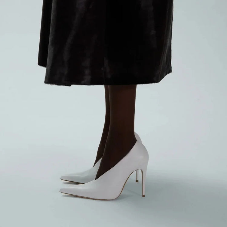 2026Spring/Summer New Pointed Stiletto Single Shoes European and American Fashion 34-45 Large Women's Fashion Women's Shoes