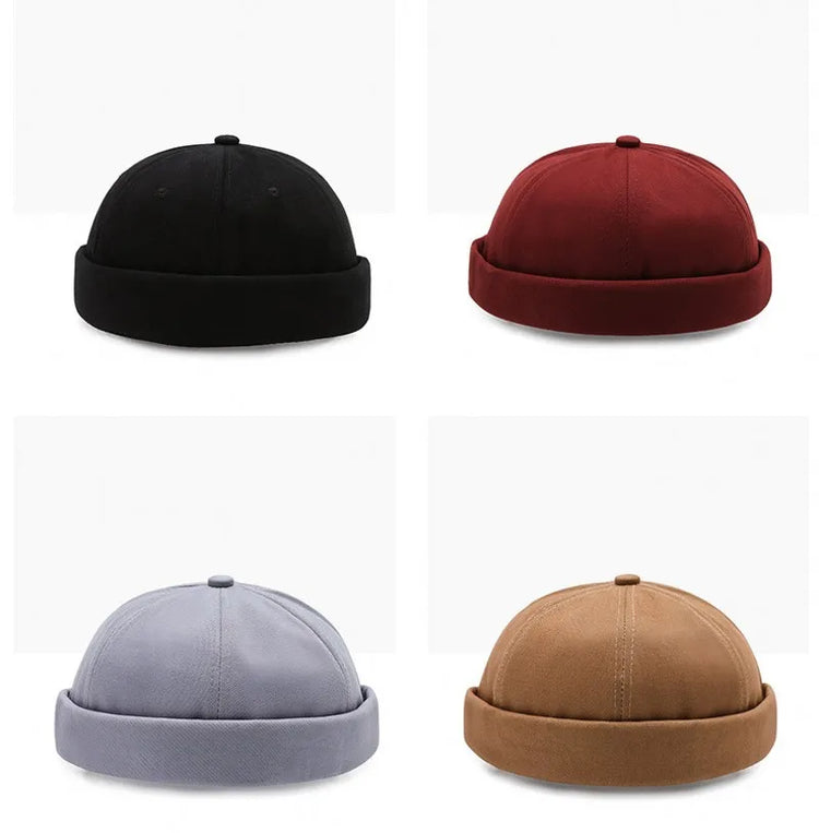 Brimless Hip Hop Beanie Skullcap Street Women Men SkullCap Portable Melon Cap Street Knitted Hats Fashion Headwear Caps 1pc