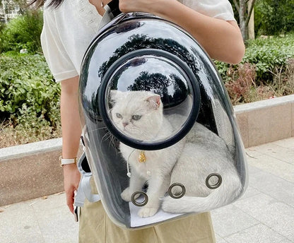 Transparent Breathable Portable Space Capsule Pet Carrier Backpack for Dog Cat Carrying Transport Bag