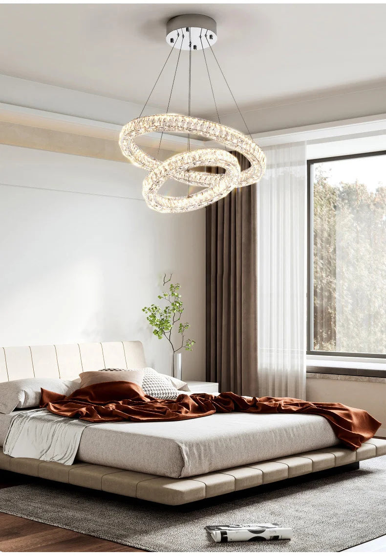 Luxury Crystal Chandeliers Dining Table Light Chandelier Ceiling Light Fixtures Lighting for Living Room Chandeliers Lights Lamp