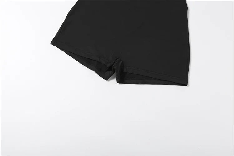 Weird Puss Backless Playsuits Women Turtleneck Sleeveless Solid Skinny Sexy Midnight Simple Classic Party Hottie Streetwear