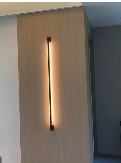 Modern Minimalist Long Wall Lamp LED Wall Mounted Light Indoor Living Room Bedroom Background Lamp Home Decora Fixtures 110/220V