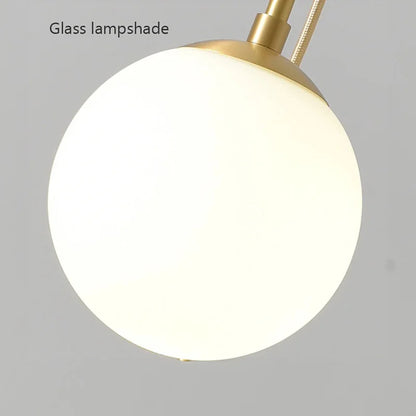 Glass Ball Led Pendant Lamp Modern Fixtures Chandelier Lights for Dining Room Indoor Hotel Lobby Home Decor Stairs Hanging Lamp